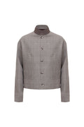 THEODORE Coffee Check Wool Casual Jacket, view 1 of 4
