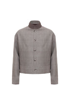 THEODORE Coffee Check Wool Casual Jacket, view 1 of 4