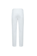 THEODORE White Jean-Cut Cotton Trousers, view 3 of 7