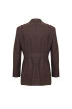 THEODORE Coffee Herringbone Wool Jacket, view 2 of 2