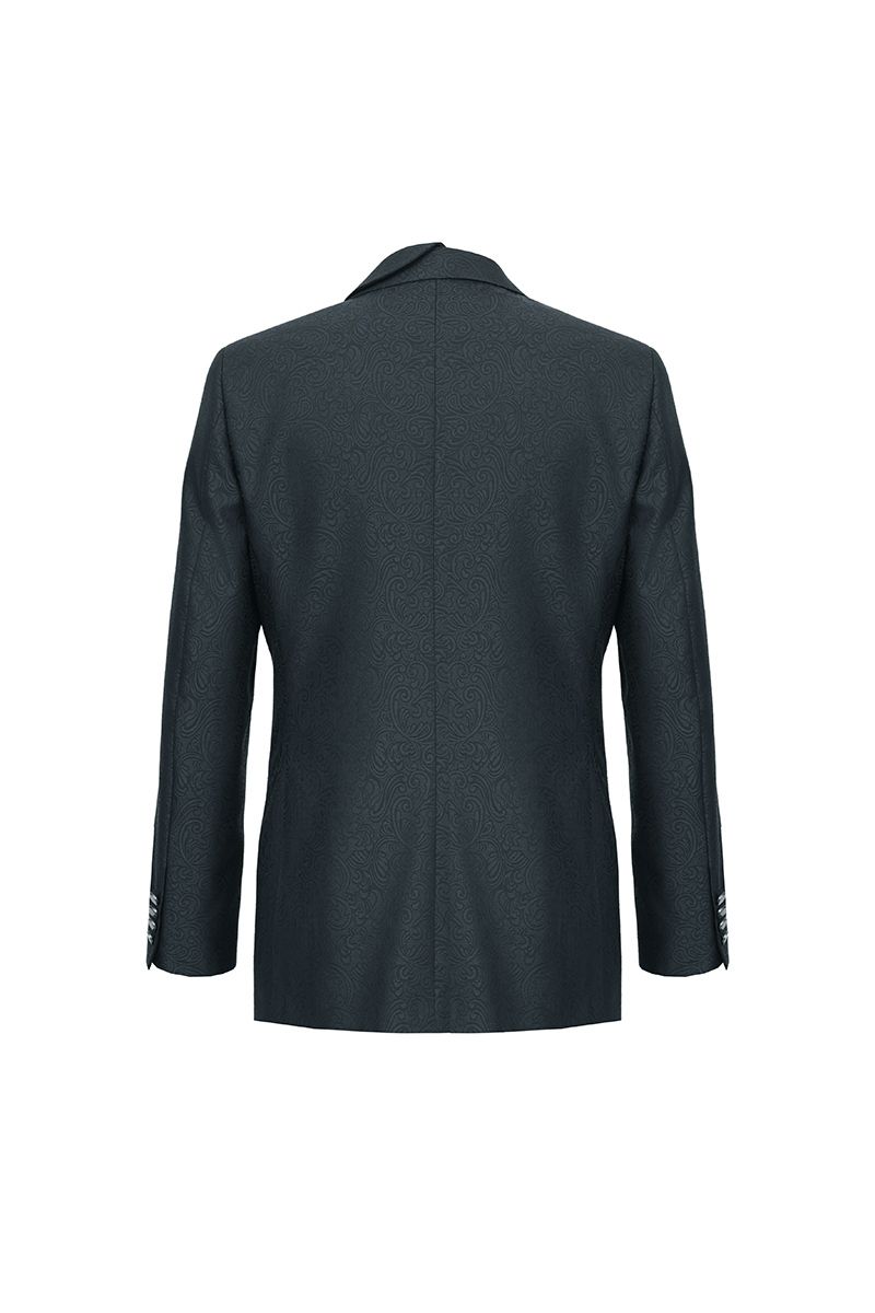 THEODORE Green Jacquard Polyester Jacket, view 2 of 2