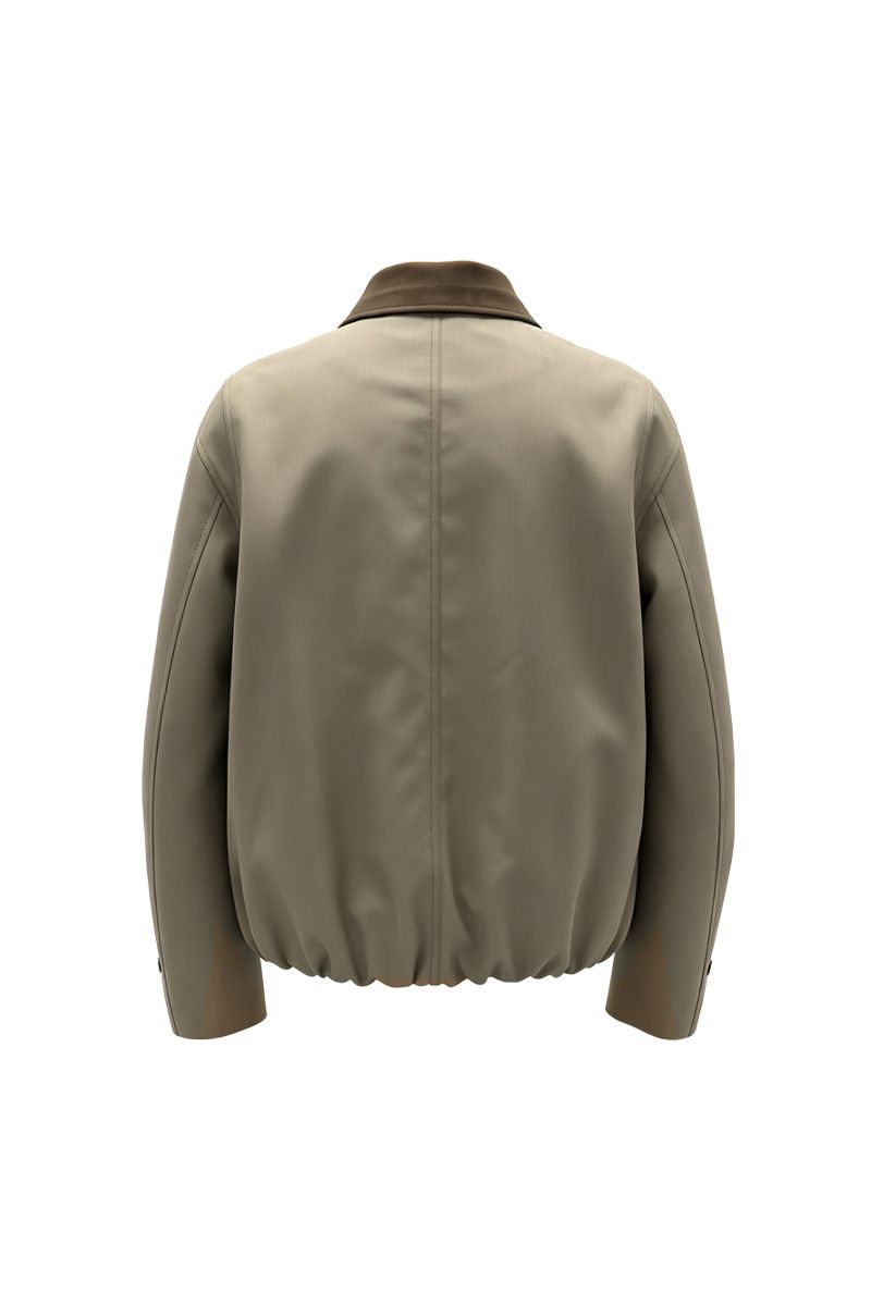 THEODORE Coffee Polyester Casual Jacket, view 2 of 2