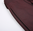 THEODORE Burgundy Polyester Trousers, view 5 of 6