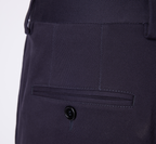 THEODORE Navy Cotton Trousers, view 5 of 5