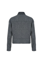 THEODORE Grey Striped Wool Casual Jacket, view 2 of 3