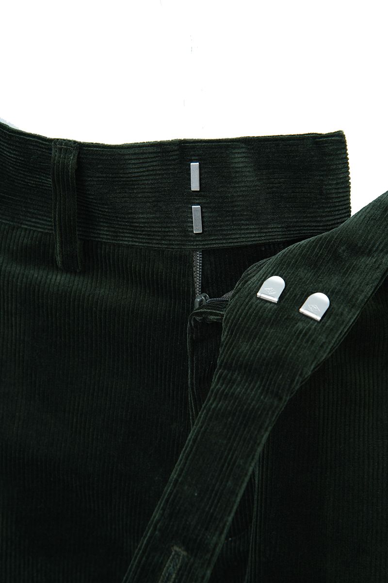 THEODORE The Comporta Dark Green Cotton-Blend Single-Pleat Corduroy Trousers, view 4 of 7
