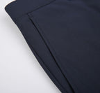 THEODORE Navy Polyester Trousers, view 5 of 6