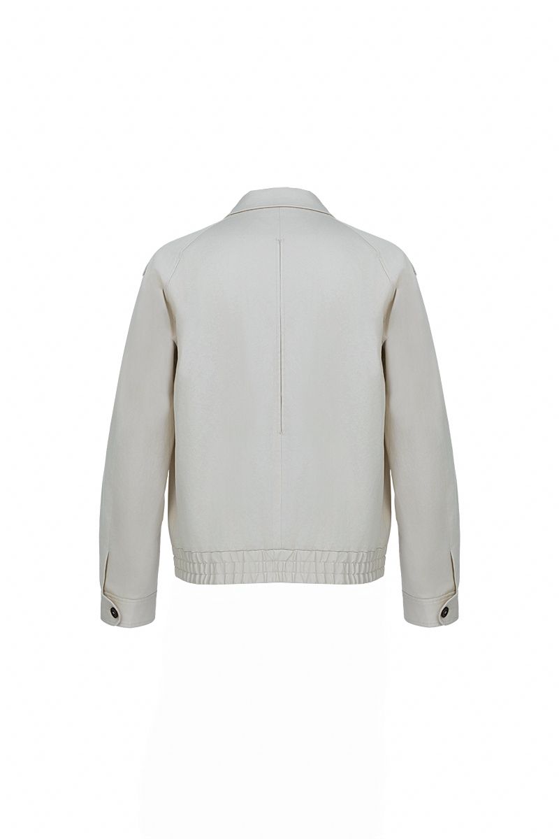 THEODORE Ivory Cotton Casual Jacket, view 2 of 4