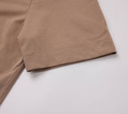 THEODORE The Beaulieu Taupe Cotton-Blend Open-Collar Polo, view 4 of 4