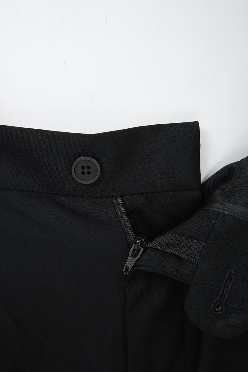 THEODORE Black Watch-Pocket Wool Trousers, view 4 of 8