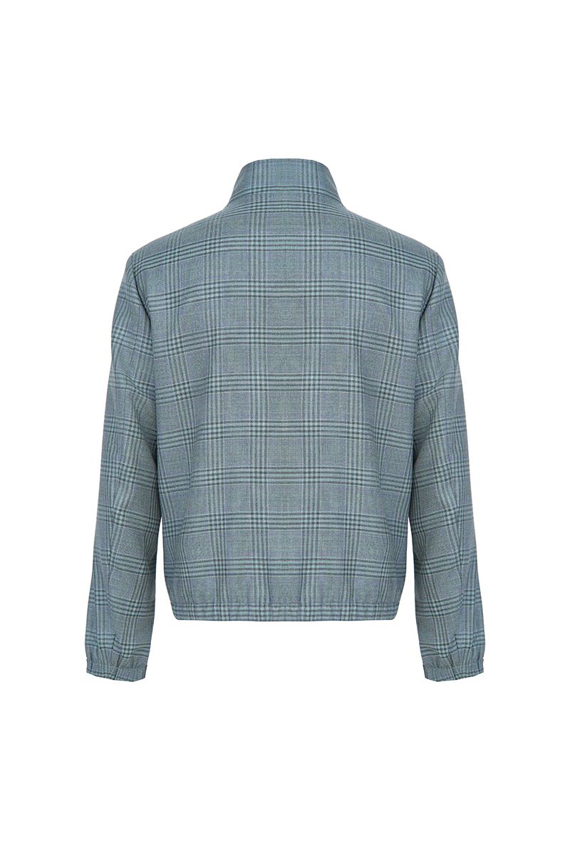 THEODORE Green Check Wool Casual Jacket, view 2 of 2