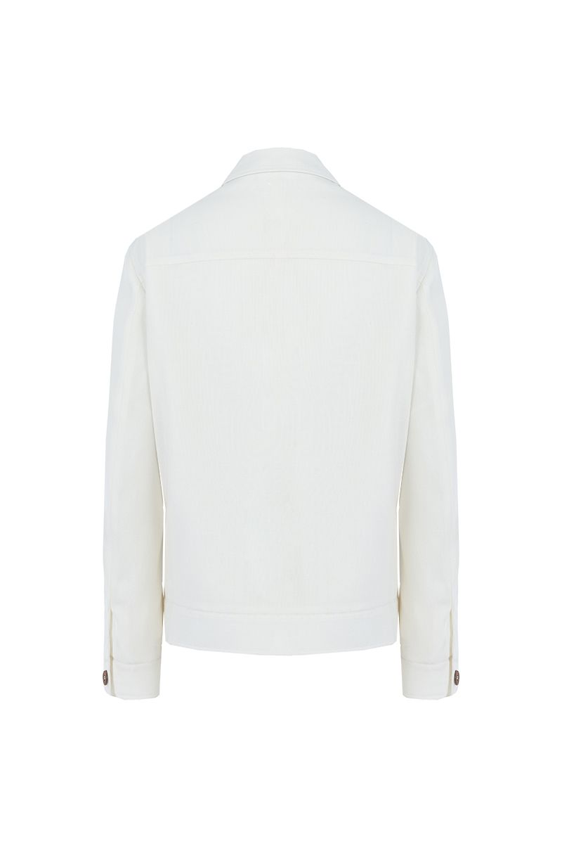 THEODORE Ivory Wool Casual Jacket, view 2 of 6