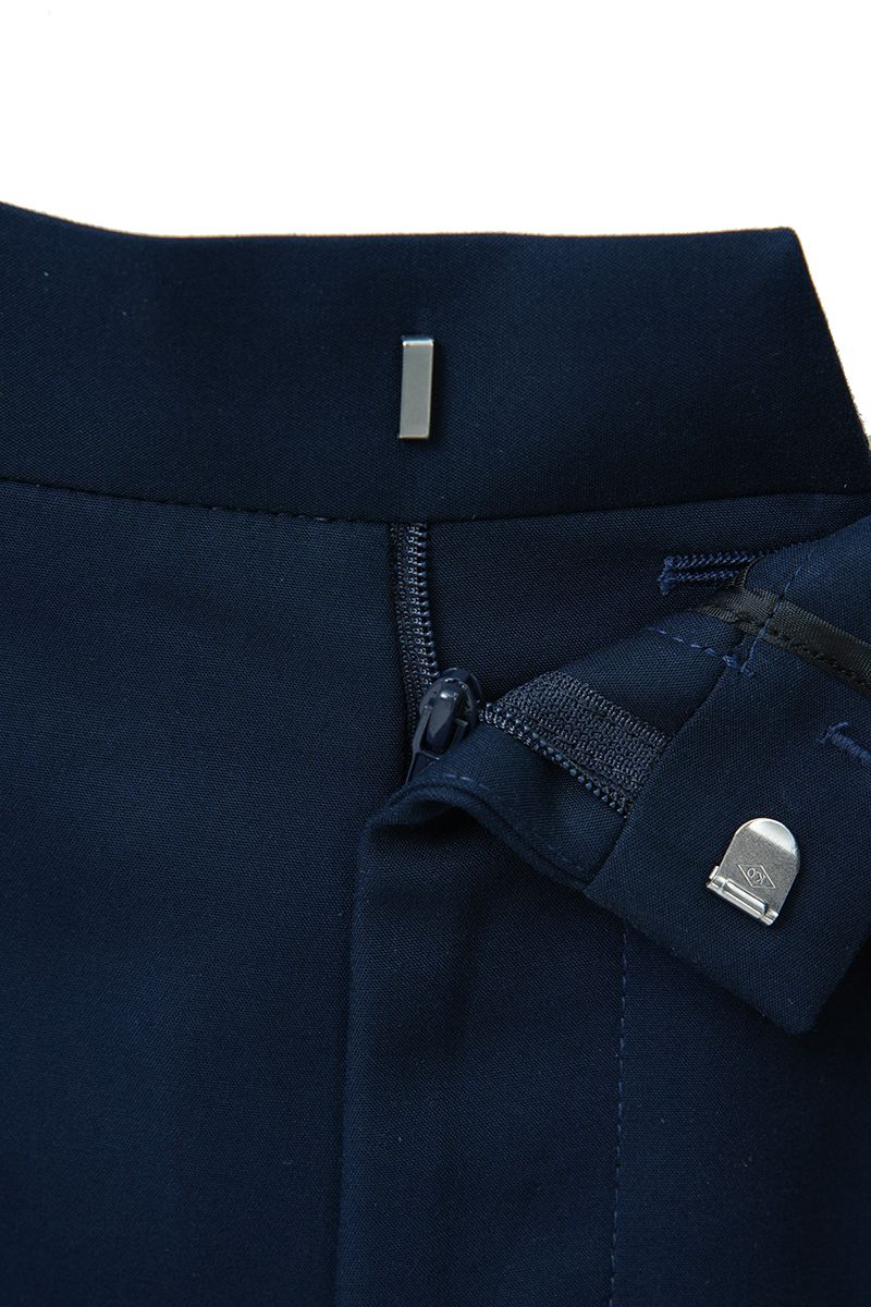 THEODORE Navy Patch-Pocket Cotton Trousers, view 4 of 8
