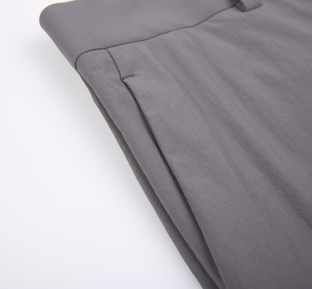 THEODORE Grey Nylon Trousers, view 5 of 6