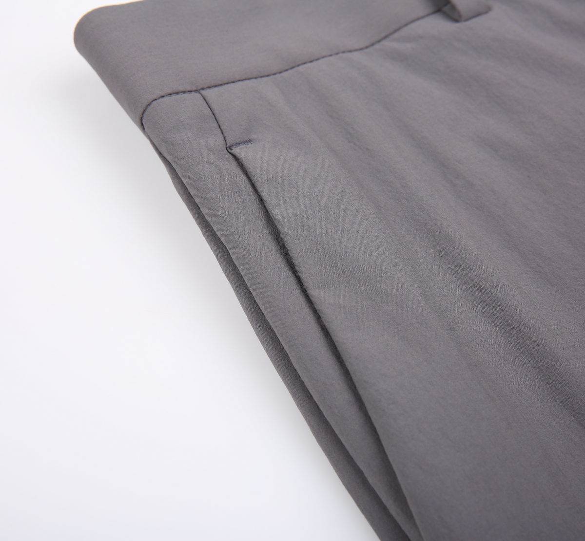 THEODORE Grey Nylon Trousers, view 5 of 6