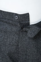 THEODORE Charcoal Heavyweight Wool Trousers, view 4 of 8