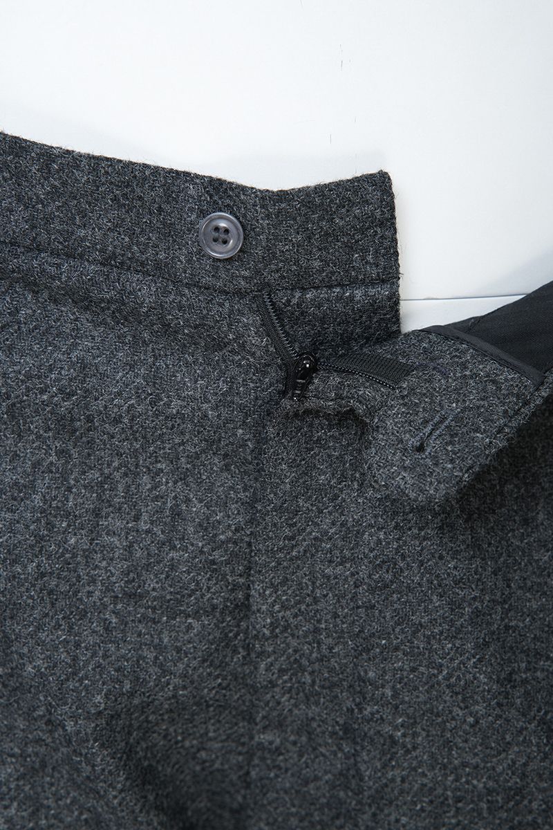 THEODORE Charcoal Heavyweight Wool Trousers, view 4 of 8