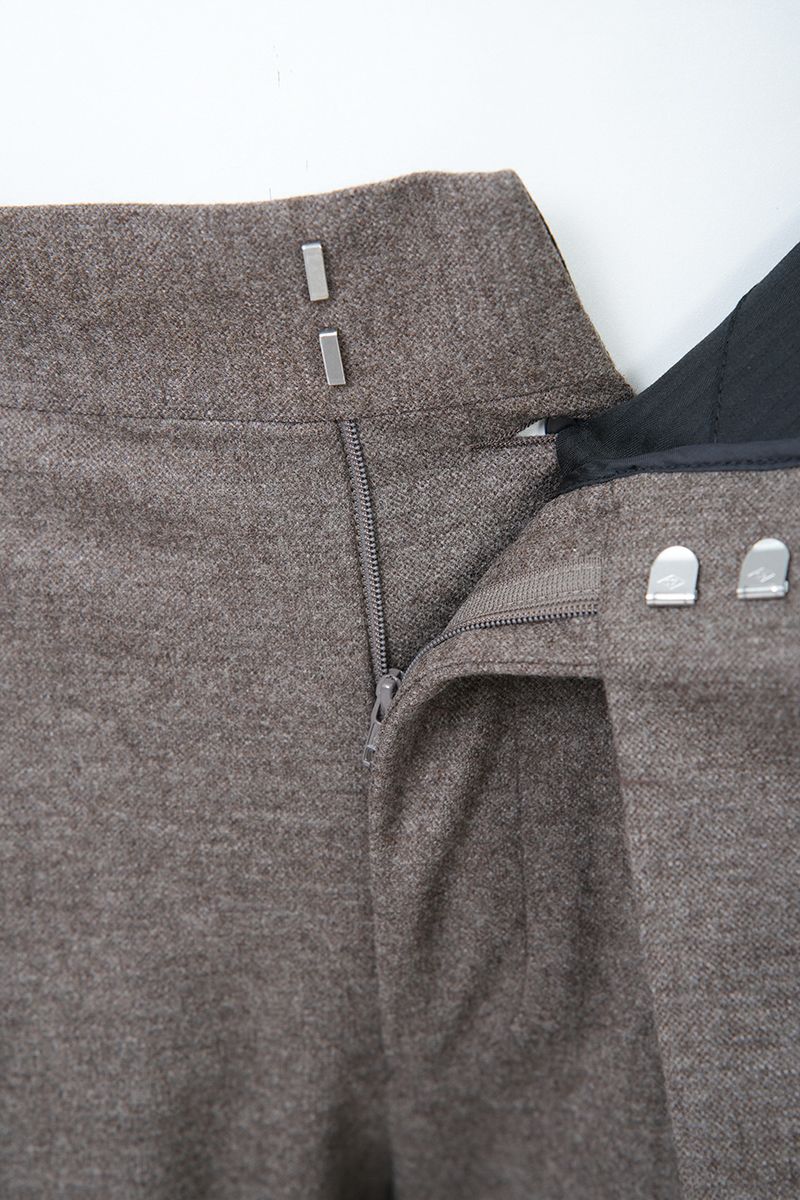 THEODORE Taupe Double-Pleat Trousers, view 4 of 9