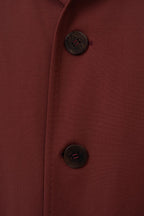 THEODORE Red Wool Overcoat, view 3 of 8