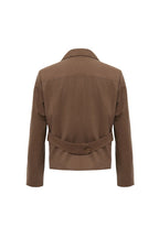 THEODORE Coffee Polyester Casual Jacket, view 2 of 4