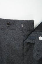 THEODORE Grey Heavyweight Wool Trousers, view 4 of 9