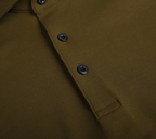 THEODORE The Favignana Olive Cotton-Blend Long-Sleeve Polo, view 4 of 6