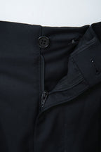 THEODORE Black Box-Pleat Wool Trousers, view 4 of 9