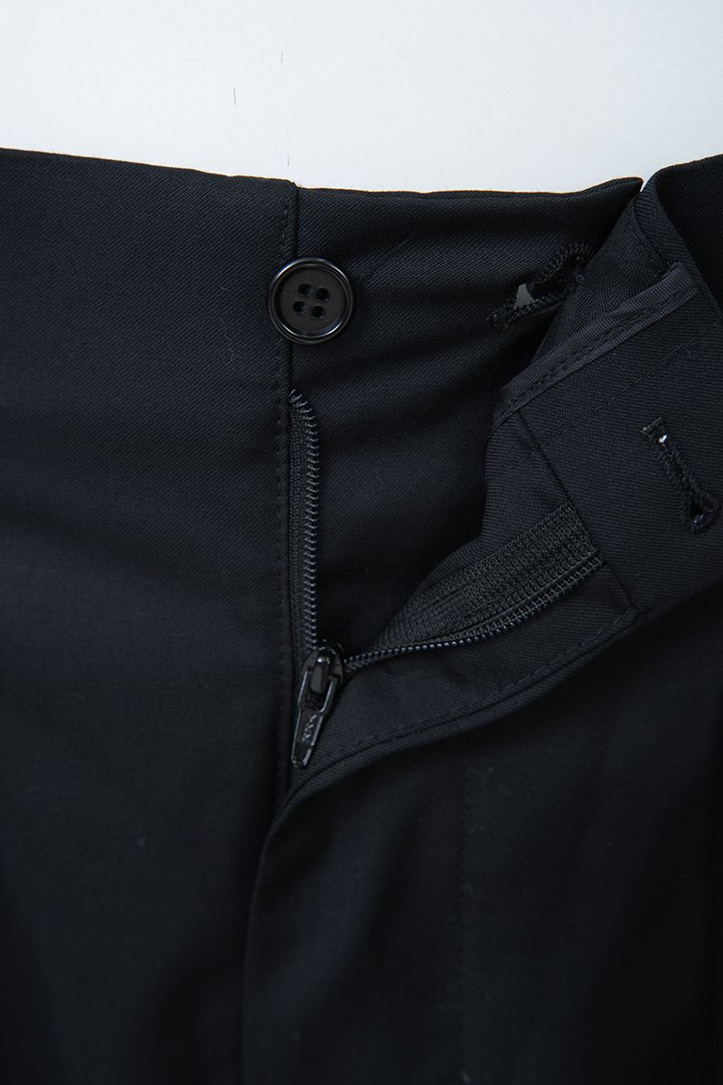 THEODORE Black Box-Pleat Wool Trousers, view 4 of 9