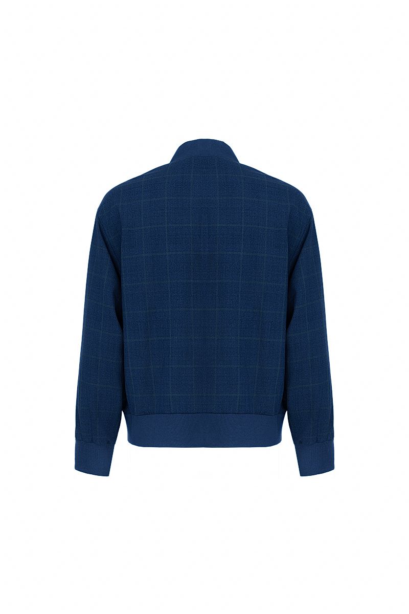 THEODORE Blue Check Wool Casual Jacket, view 2 of 6