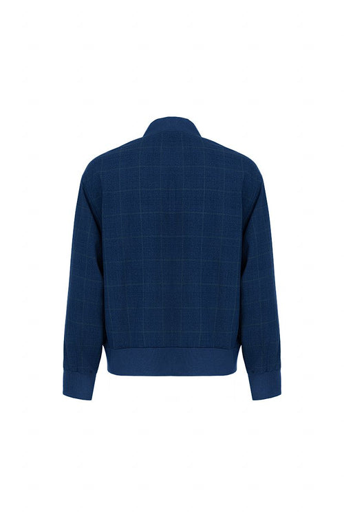THEODORE Blue Check Wool Casual Jacket, view 2 of 6
