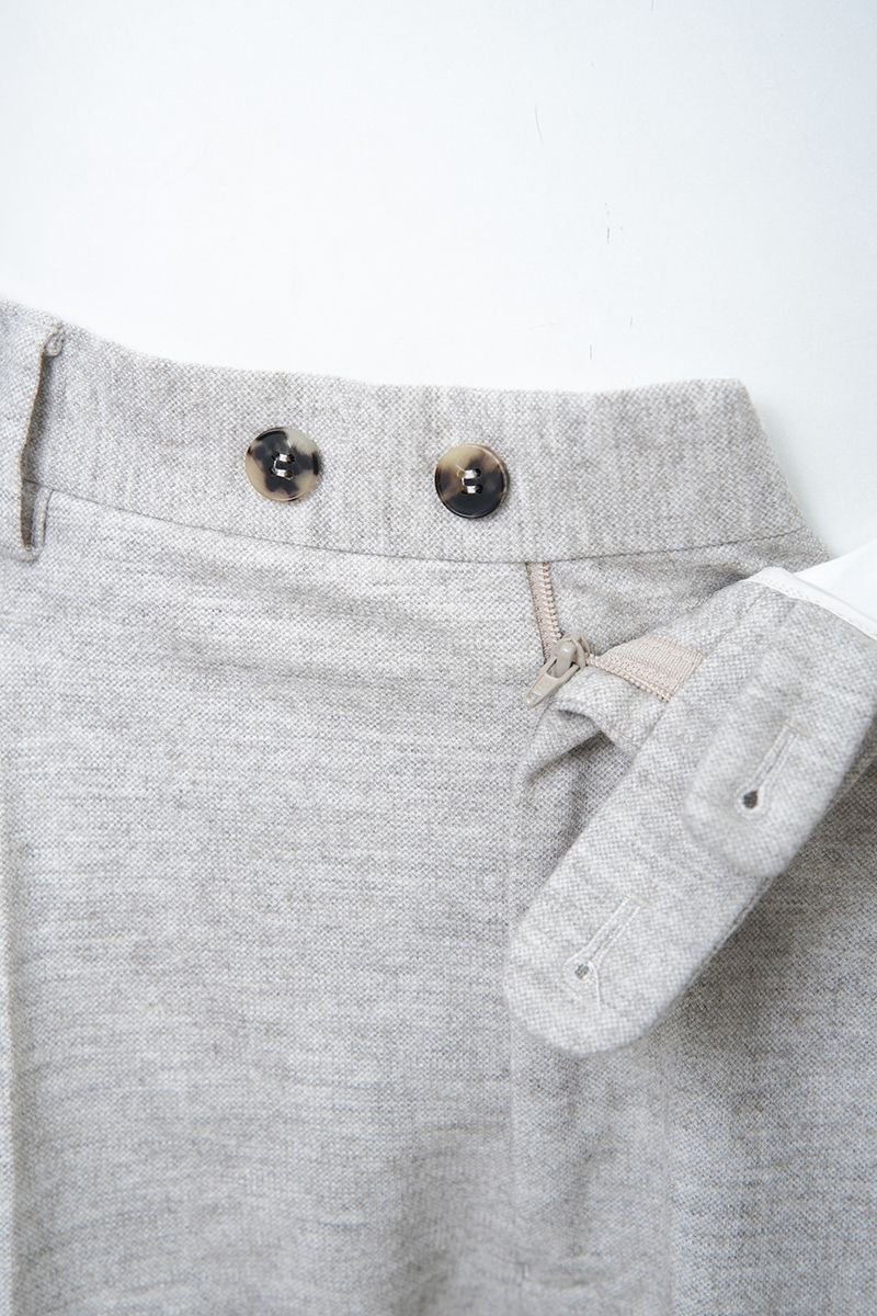 THEODORE Light Grey Single-Pleat Trousers, view 4 of 8