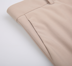 THEODORE Khaki Polyester Trousers, view 5 of 6