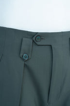 THEODORE Sage Turn-Up Wool Trousers, view 4 of 8