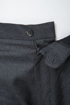 THEODORE Grey Single-Pleat Wool Trousers, view 4 of 8
