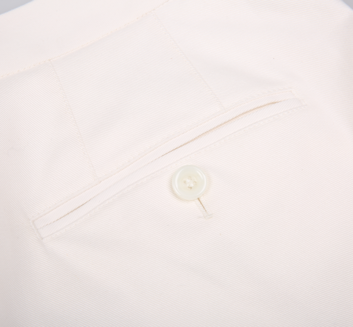 THEODORE White Cotton Trousers, view 6 of 6