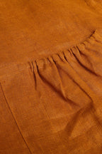 THEODORE Yellow Linen Popover Shirt, view 5 of 7