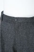 THEODORE Charcoal Heavyweight Wool Trousers, view 5 of 8