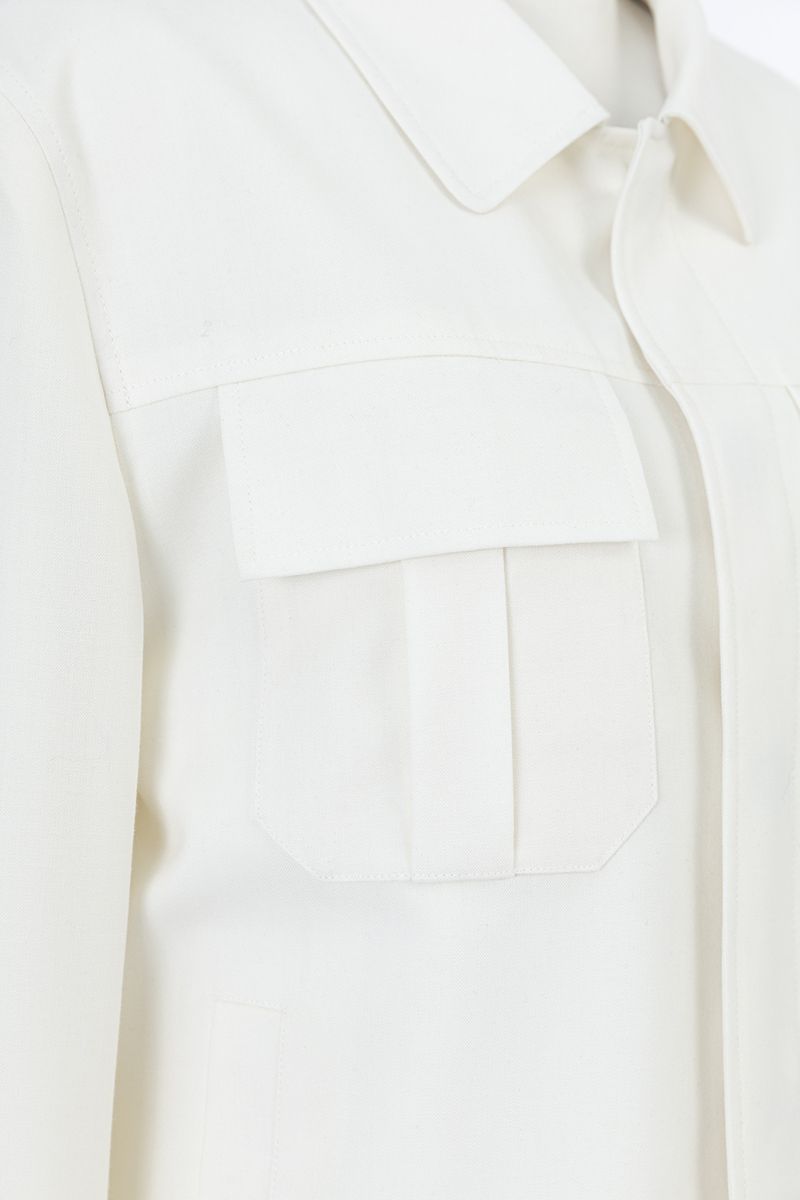 THEODORE Ivory Wool Casual Jacket, view 3 of 6