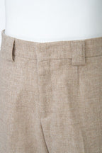 THEODORE Beige Heavyweight Wool Trousers, view 5 of 8