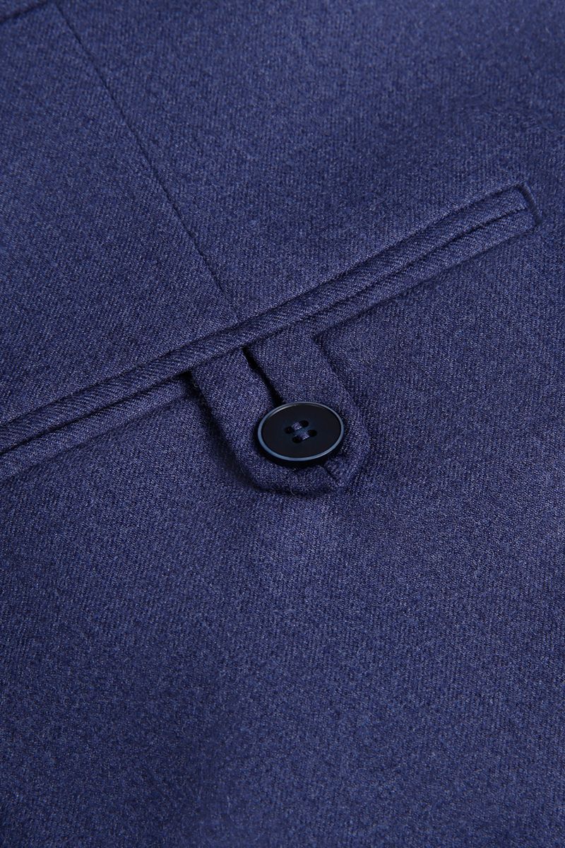 THEODORE Blue Wool Trousers, view 5 of 5