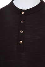THEODORE The Sperlonga Brown Piqué Blend Stand-Collar Polo, view 5 of 7