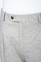 THEODORE Light Grey Single-Pleat Trousers, view 5 of 8
