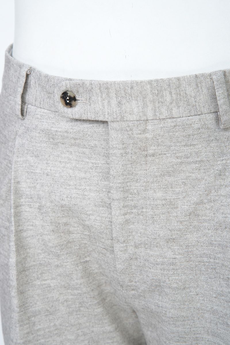 THEODORE Light Grey Single-Pleat Trousers, view 5 of 8