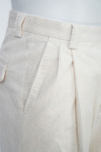 THEODORE Ivory Corduroy Trousers, view 5 of 8