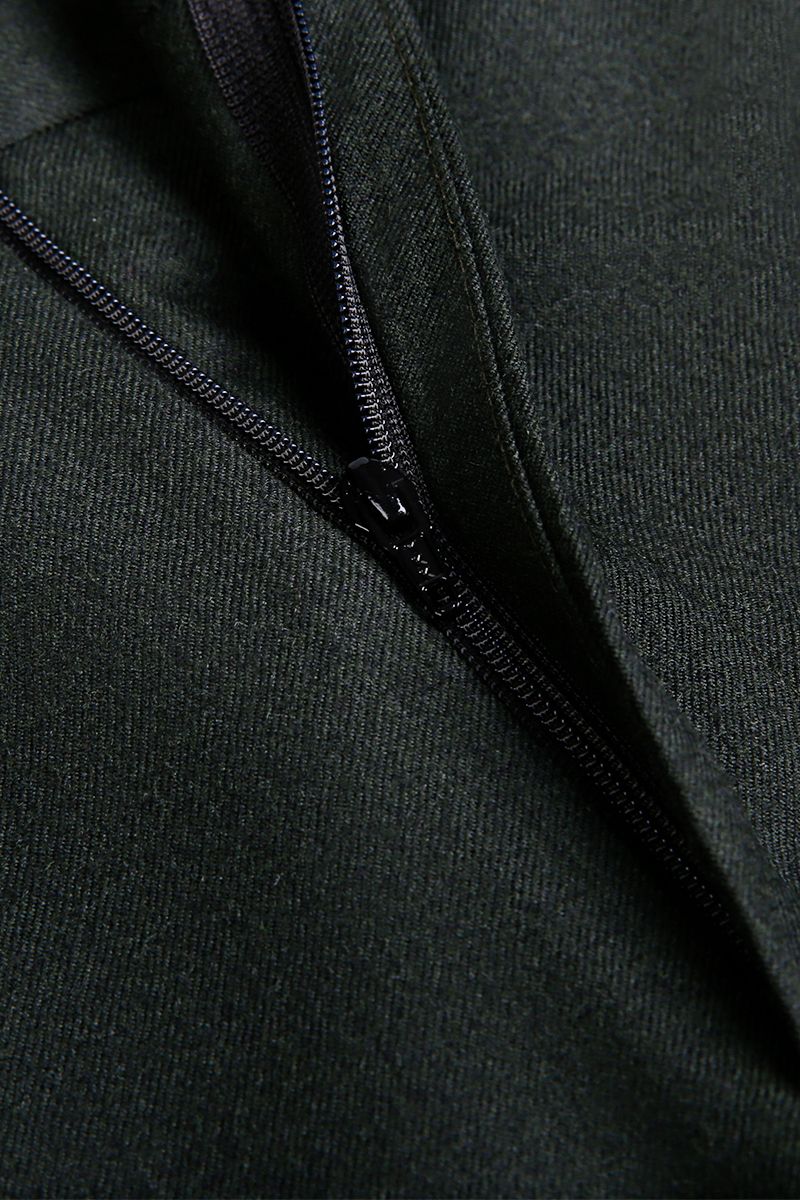 THEODORE Green Wool Trousers, view 5 of 6