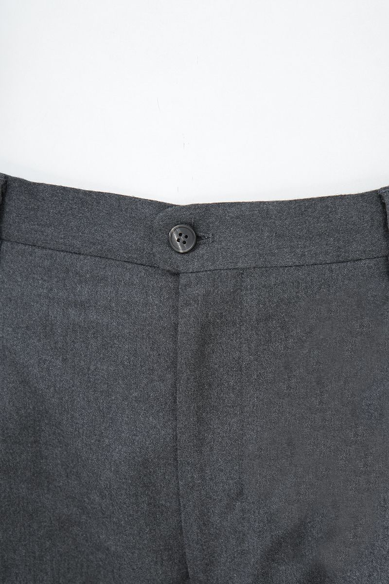 THEODORE Grey Single-Pleat Wool Trousers, view 5 of 8