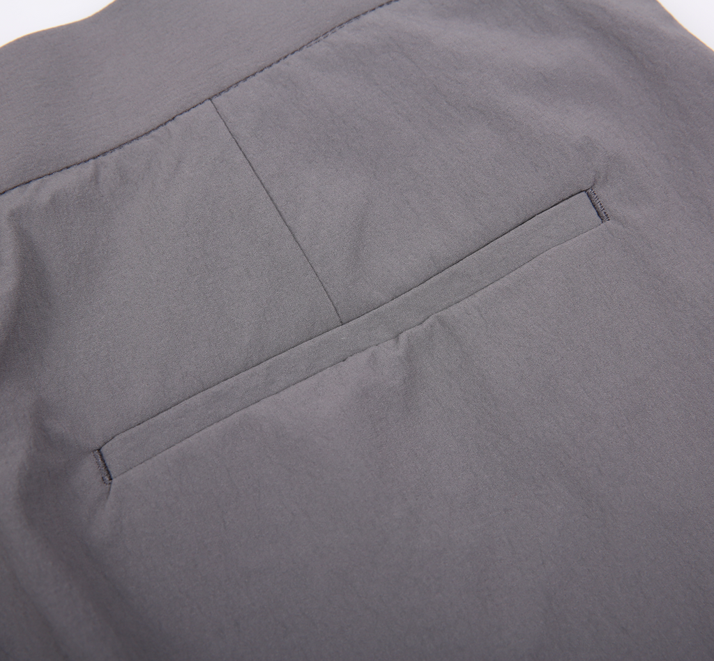 THEODORE Grey Nylon Trousers, view 6 of 6