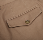 THEODORE Coffee Cotton Trousers, view 6 of 6