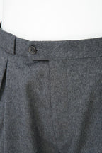 THEODORE Grey Heavyweight Wool Trousers, view 5 of 9