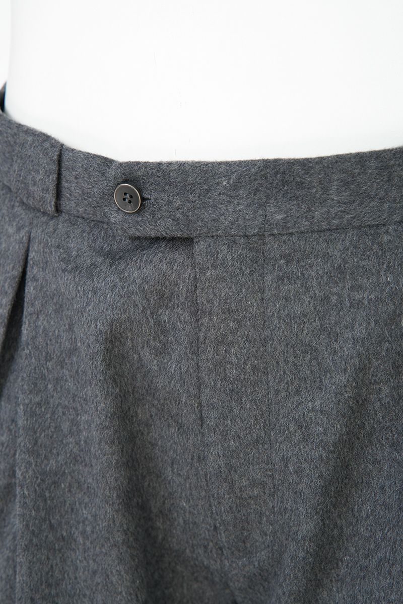 THEODORE Grey Heavyweight Wool Trousers, view 5 of 9